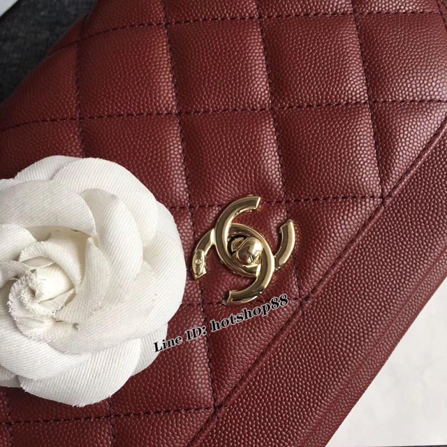CHANEL女包 代購級別 義大利進口牛皮 chanel斜挎小包 香奈兒手提包 djc1210